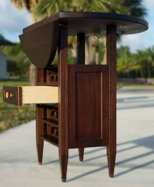 White oak desk