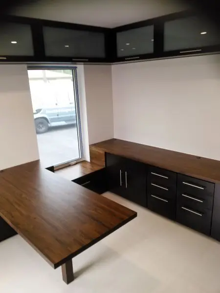White oak desk